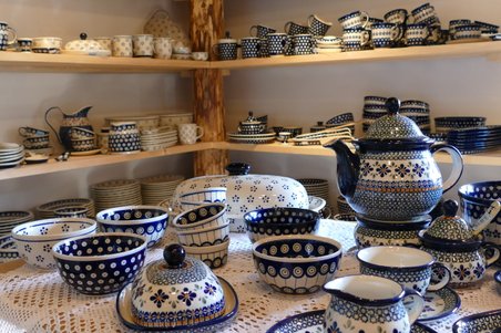 Bunzlauer Keramik in unserem Hofladen
